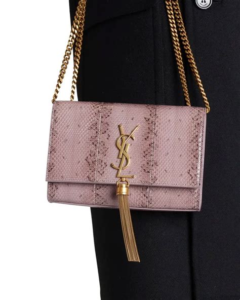 ysl black snake bag|Saint Laurent Kate Small YSL Snakeskin Crossbody Bag.